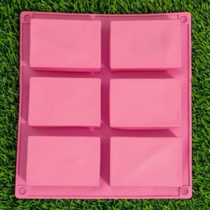 Silicone Rectangle Mold Tray – Pink (420 Taka)